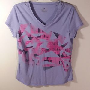 U422. TEC GEAR. Lg purple tee. Short Sleeve